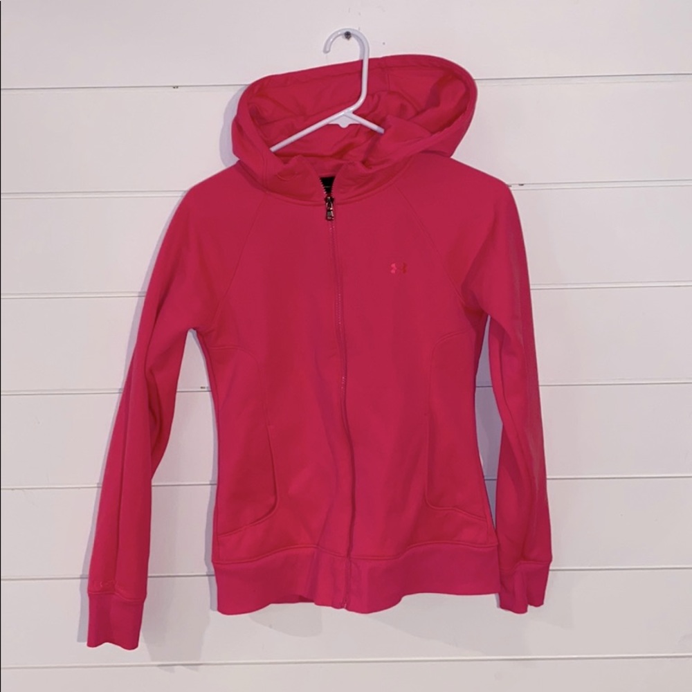 Under armor pink full zip